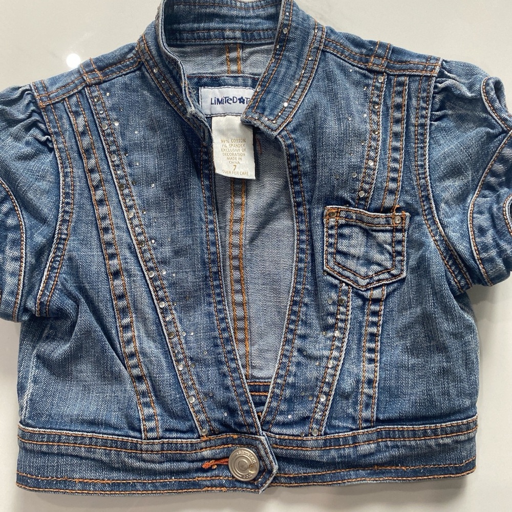 Vintage Limited Too Kids Blue Denim Jacket - Picture 4 of 5